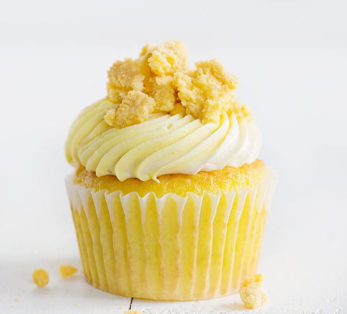 photo of lemon luxury cupcake